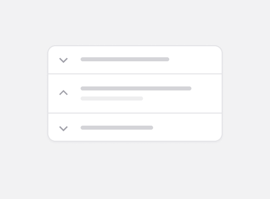 Accordion components